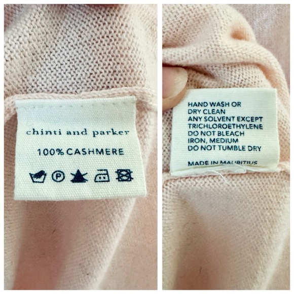 Chinti & Parker Slouchy Star Intarsia Cashmere Jumper Sweater, Pink & Gray sz. M - Picture 9 of 17